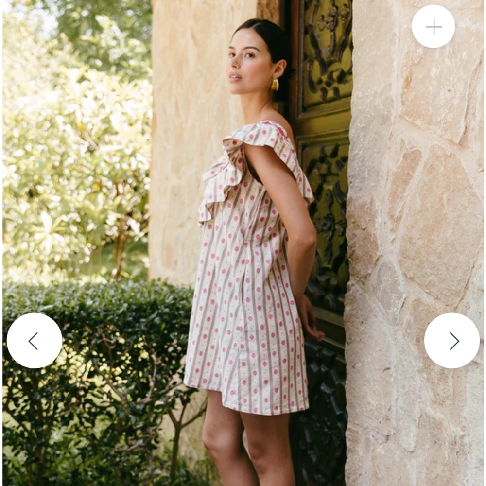Floral Ruffle Sleeve Dress